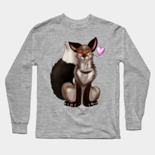 Foxy Friends: Dark Grey Long Sleeve T-Shirt